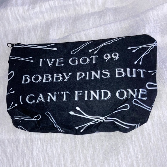 unbranded Handbags - Cosmetic Case NWOT Make up Pouch Unbranded Black & White